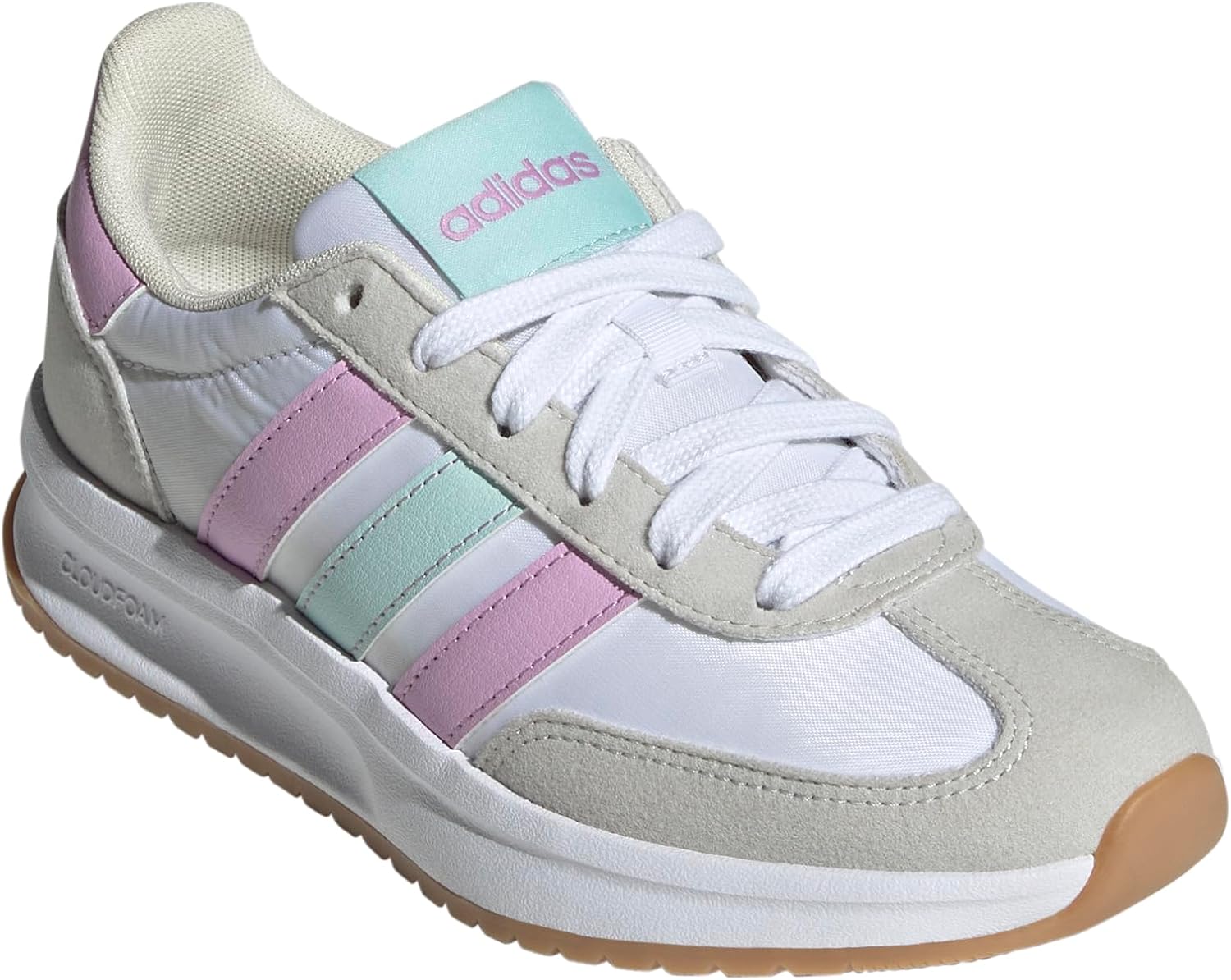 Детские кроссовки Adidas Run 70s 2.0 (унисекс), белый/мятный — фото 2