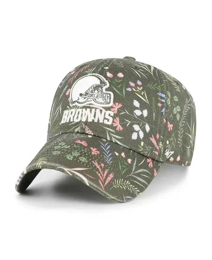 

Женская зеленая регулируемая кепка Cleveland Browns Verbena Clean Up '47 Brand