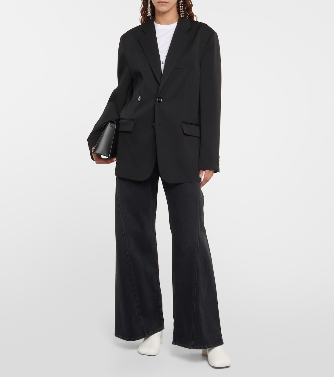 Анатомические ботильоны из искусственной кожи Mm6 Maison Margiela, белый — фото 2