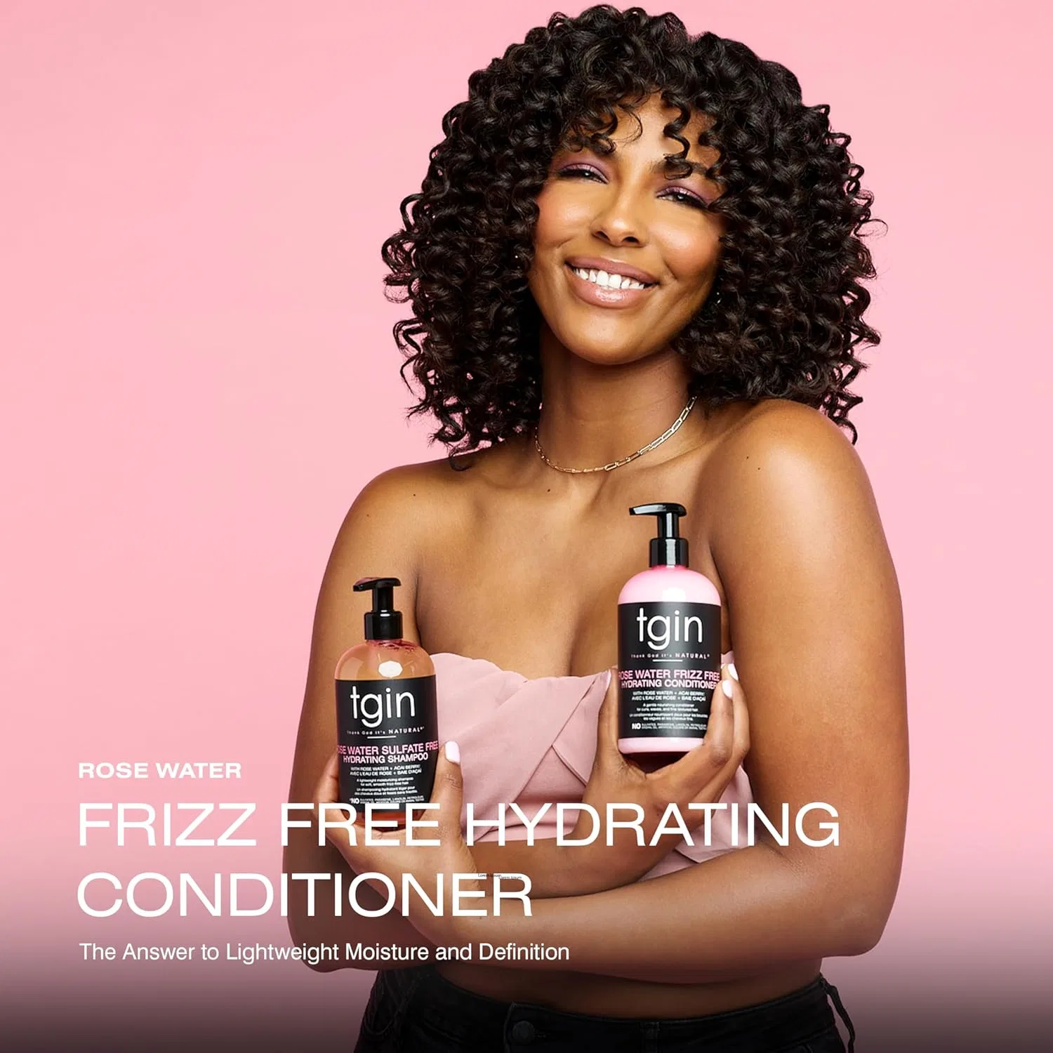Увлажняющий кондиционер «Rose Water Frizz-Free Hydrating Conditioner» от Tgin Thank God It'S Natural — фото 2
