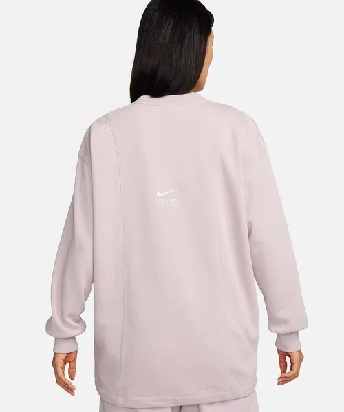 Коллекция женская Nike NSW Air OOS флис L/S Кружевной розовый — фото 2