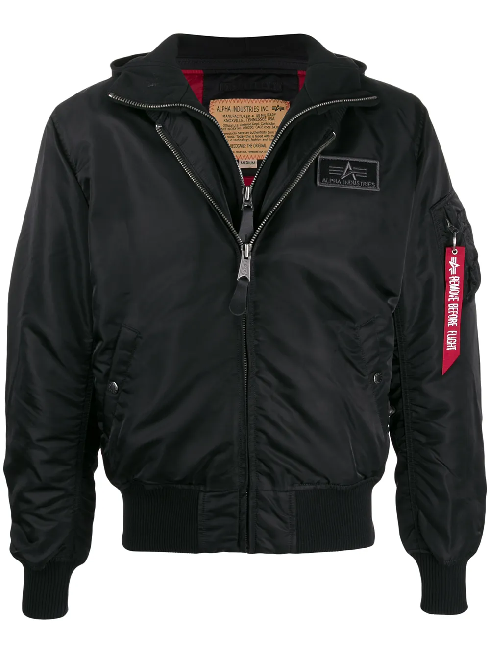 

Бомбер MA-1 Alpha Industries, черный