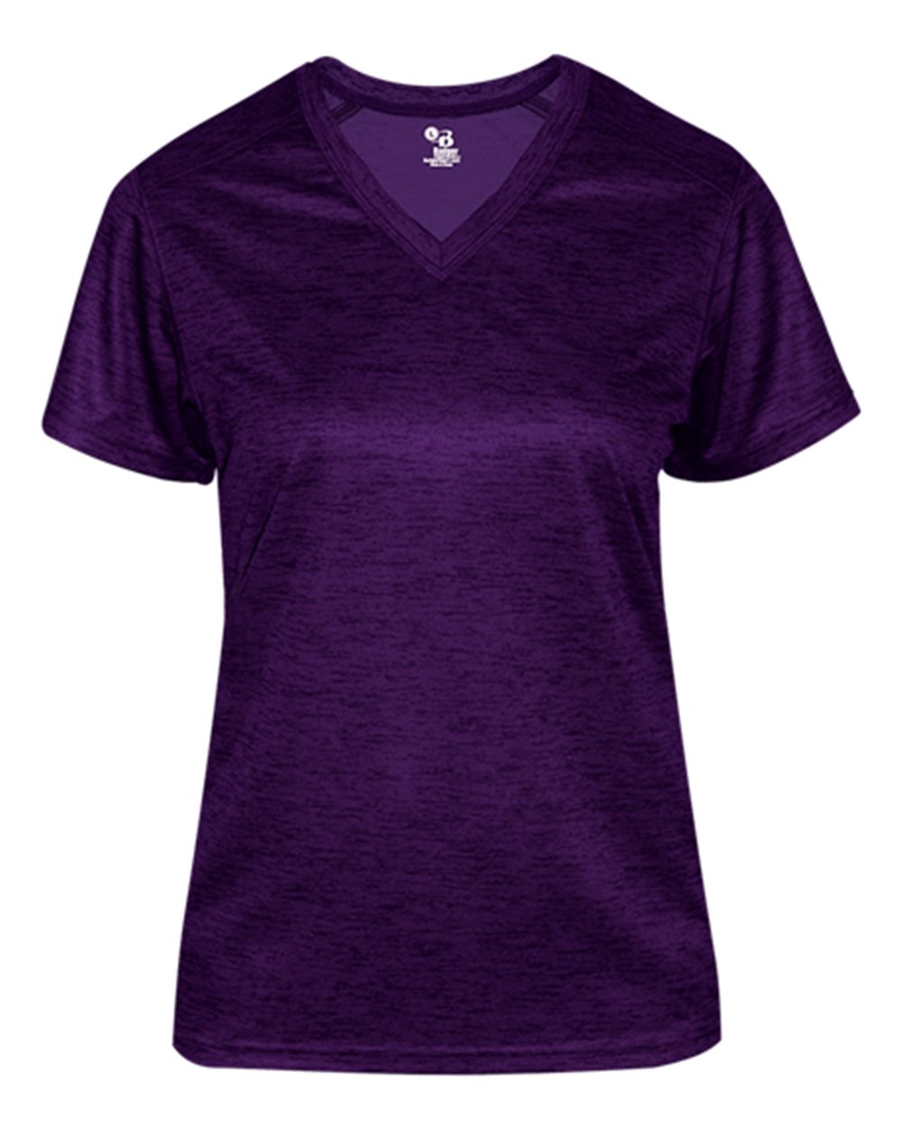 

Женская футболка с V-образным вырезом в тон Badger, цвет purple tonal blend