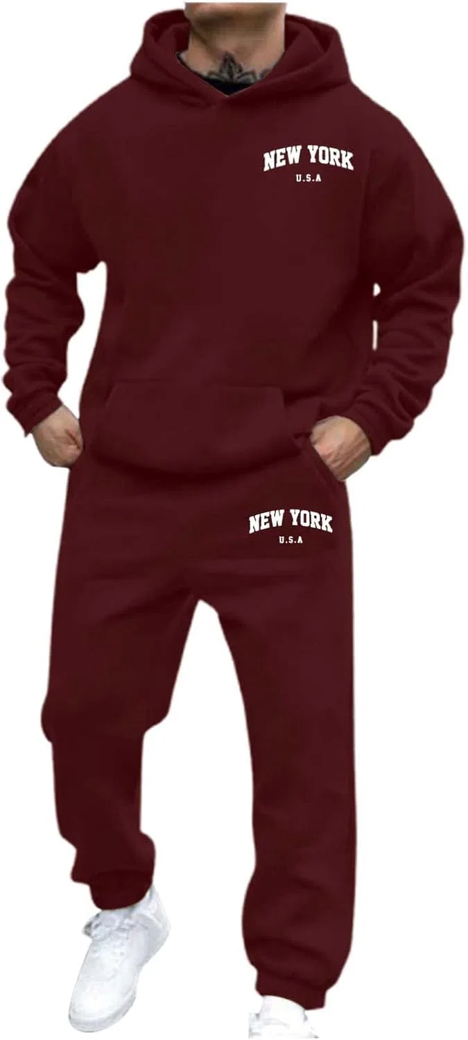 Спортивный костюм из флиса Generic, виноградный