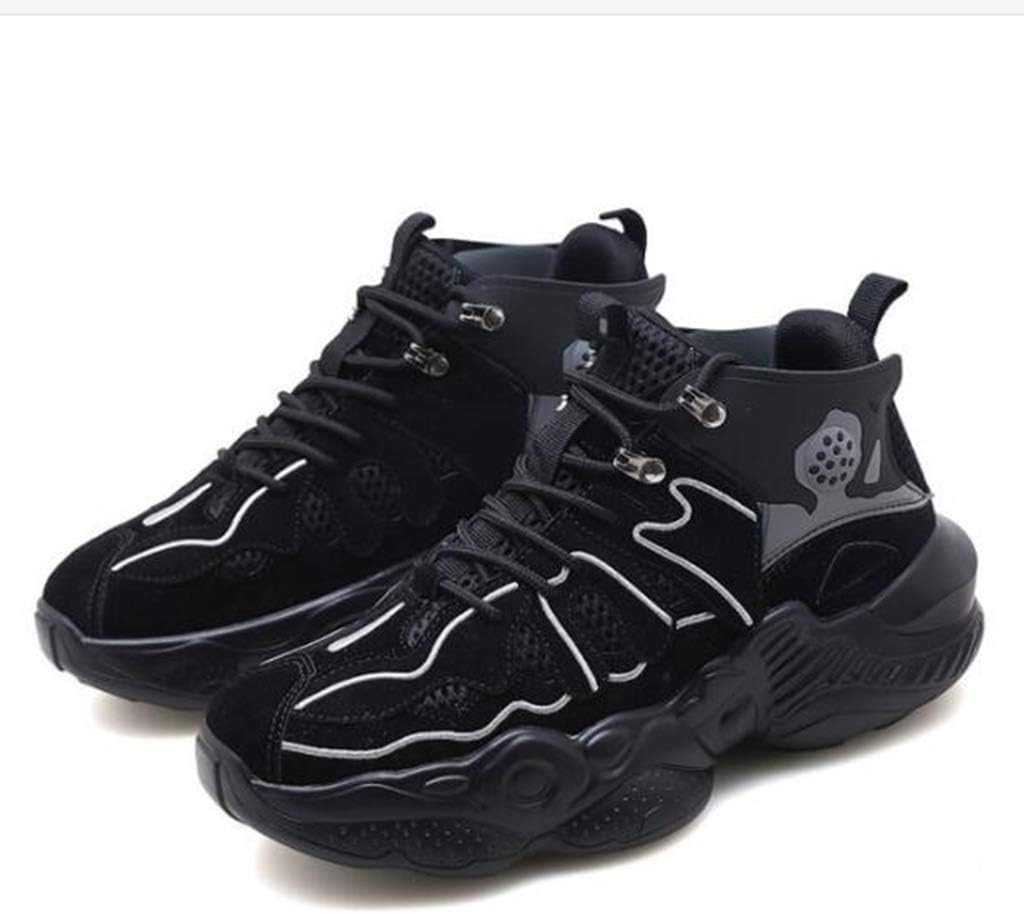 

Мужские баскетбольные кроссовки с высокой шнуровкой для прогулок и тренировок, весенние повседневные спортивные ботинки с противоскользящей подошвой, желтые, размер 44/UK 9.5/US 10 Grvpm