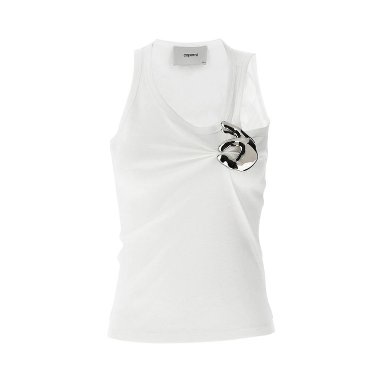 

Топ Coperni Emoji Tank Top 'White', белый