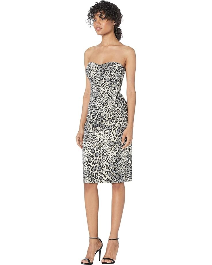 

Платье J.Crew Ratatouille Dress Mixy Leopard Jacquard, черный мульти