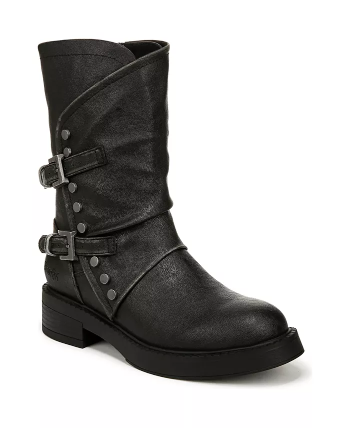 Женские ботинки Venice Mid Calf на устойчивом каблуке Blowfish Malibu, черный