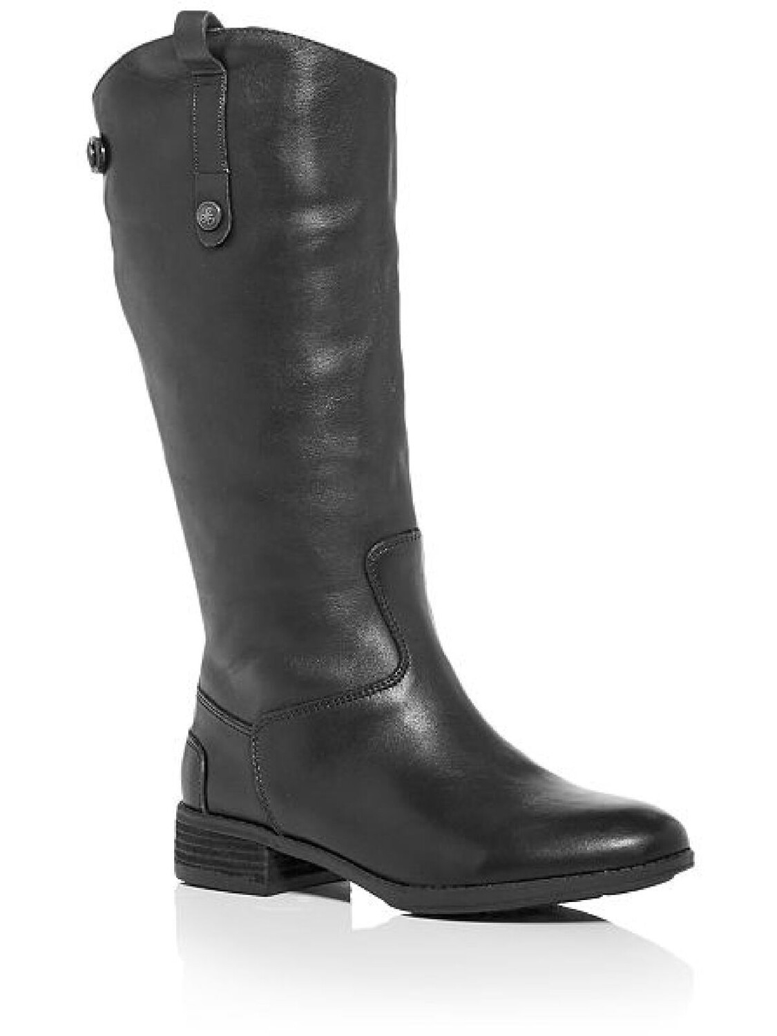 

Кожаные сапоги до колена Penny Mini для девочек на блочном каблуке Sam Edelman, цвет Black Leather