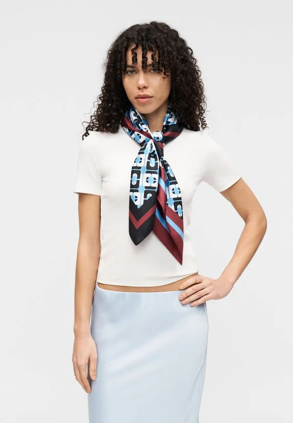 Юбка-Карандаш из рваной ткани Calvin Klein, Breezy Blue — фото 4