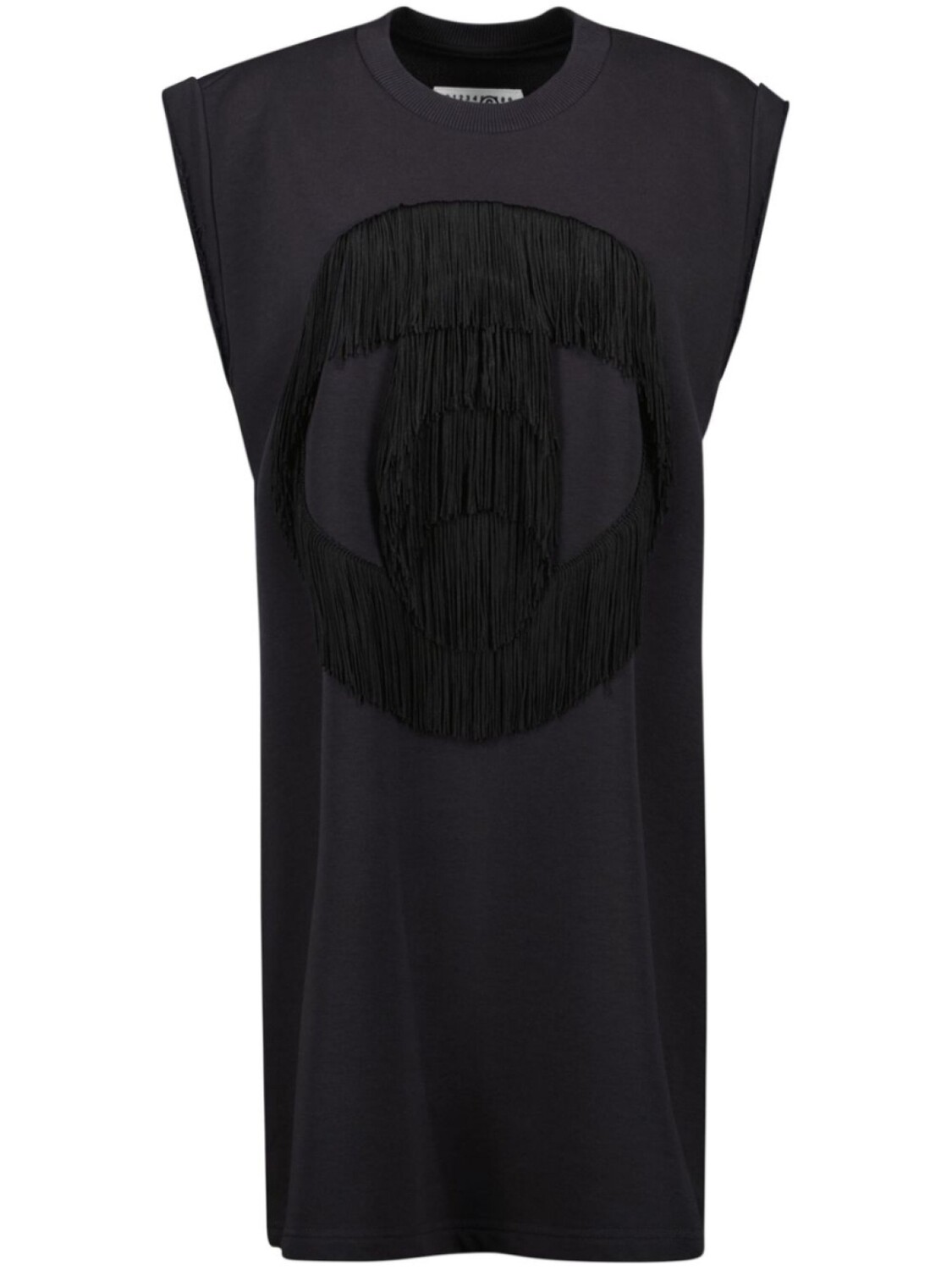 

Платье с бахромой MM6 Maison Margiela, черный