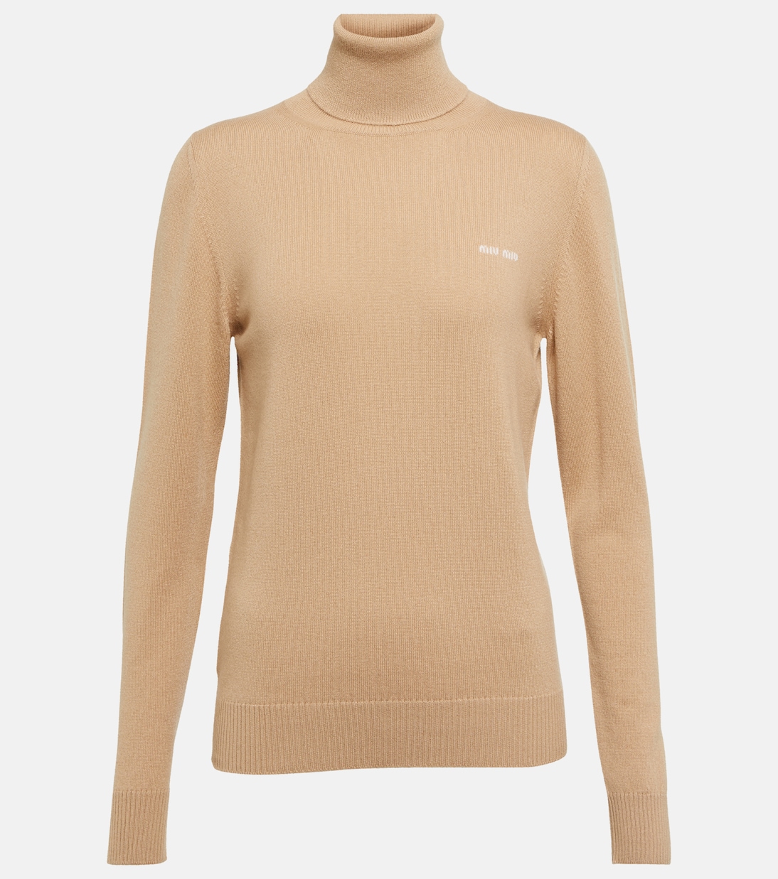 

Кашемировый свитер с высоким воротом Miu Miu, Albino