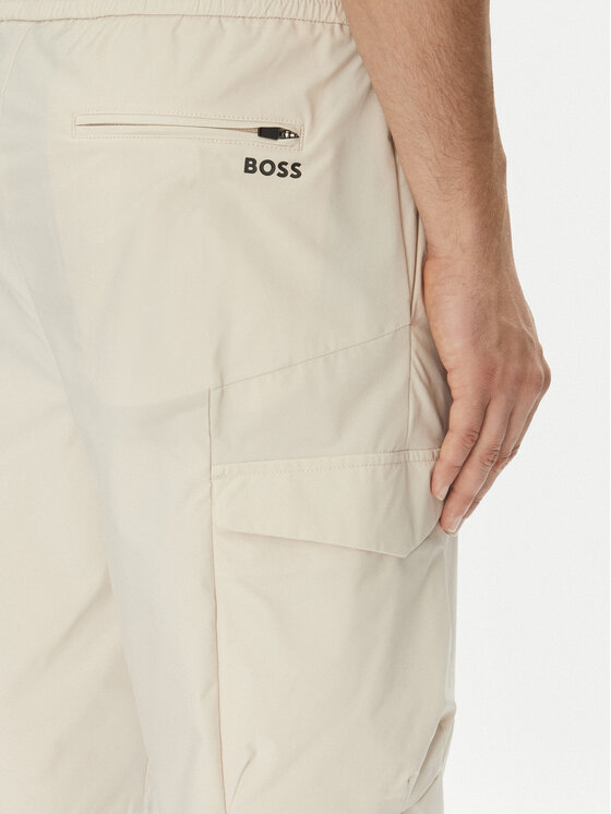 Зауженные спортивные шорты S_Urbanex-Cargo 50534318 Boss, бежевый — фото 4
