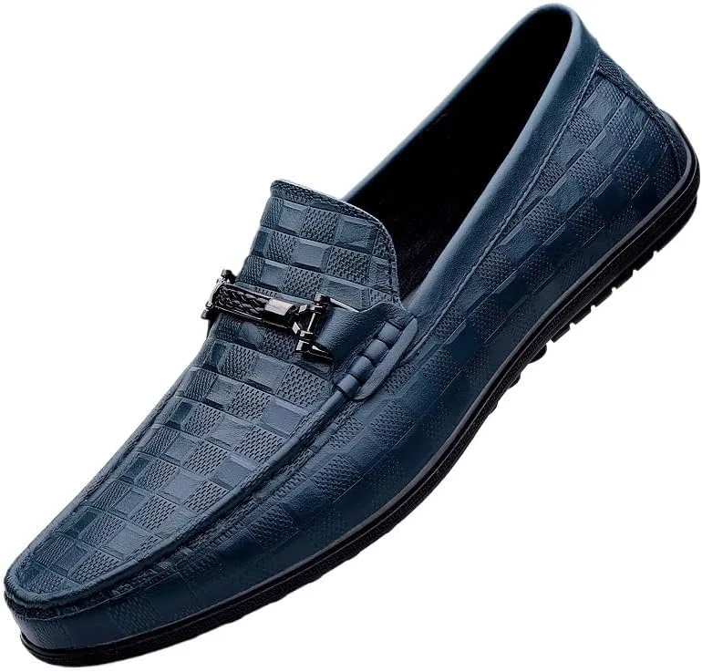 Туфли кожаные Loafers Blue UOPYNE