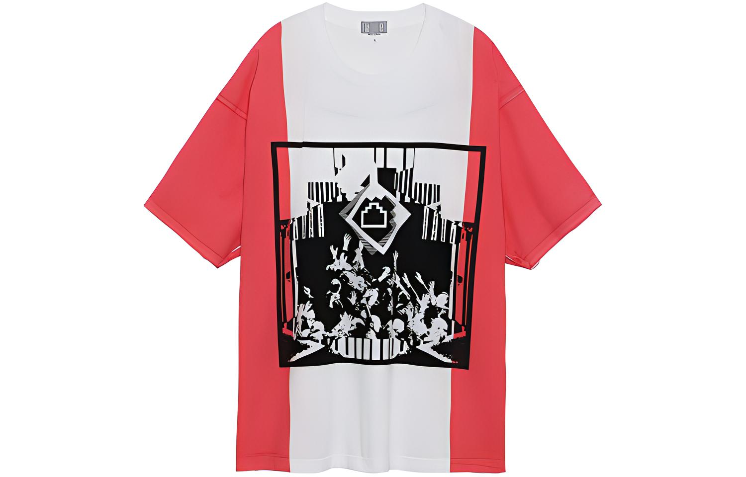 

Футболка с графическим принтом вставками Cav Empt, мультиколор