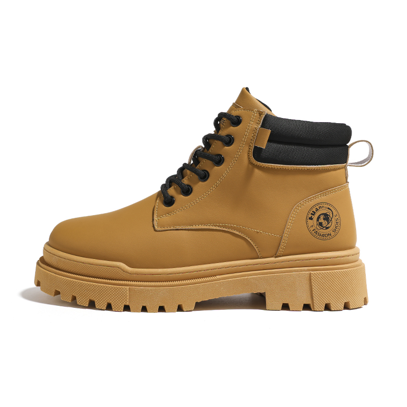 

Ботинки короткие берцы мужские HUANQIU, коричневый