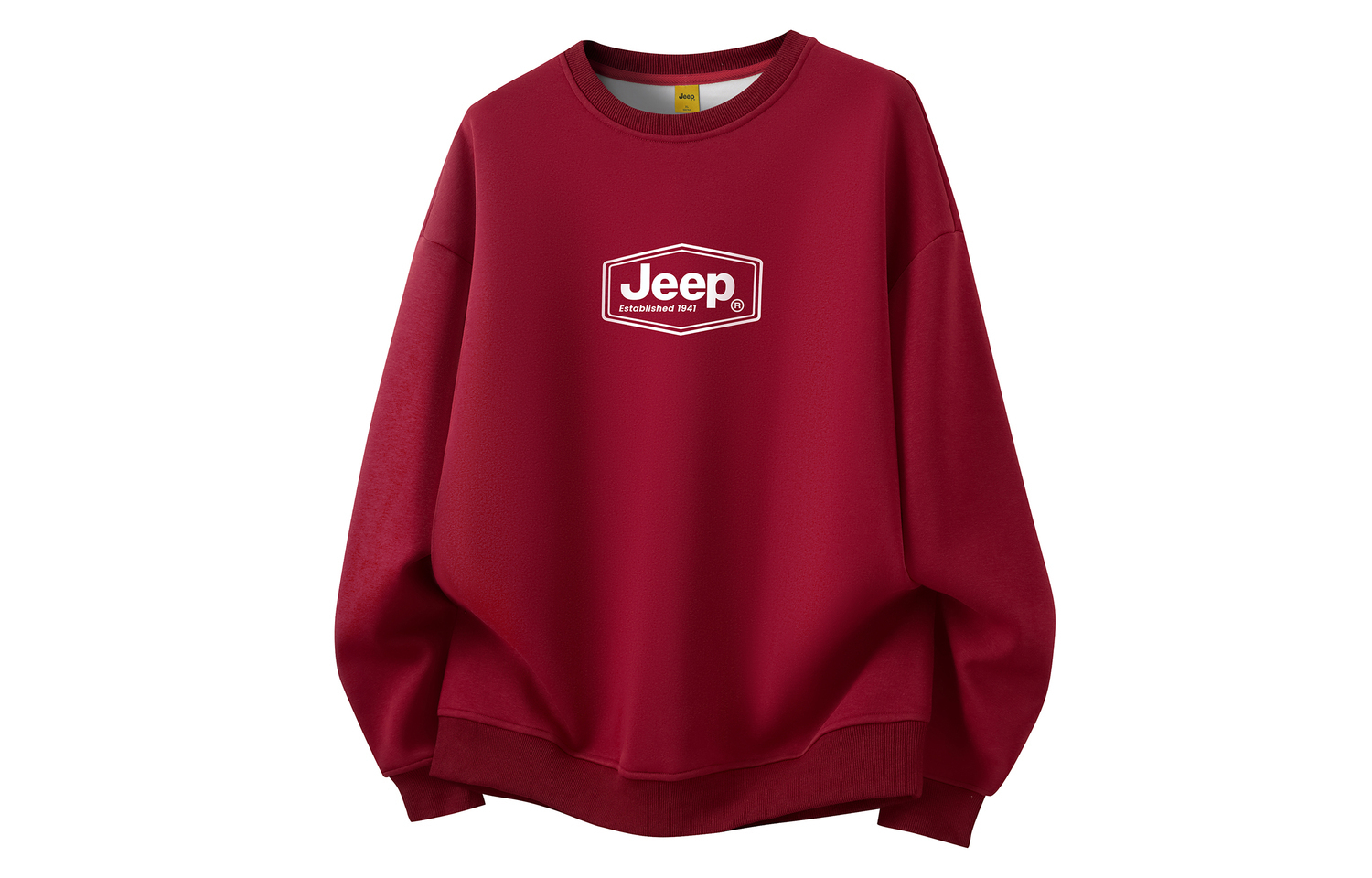 

Свитшот Unisex Crew Neck Moderate Regular Jeep, burgundy