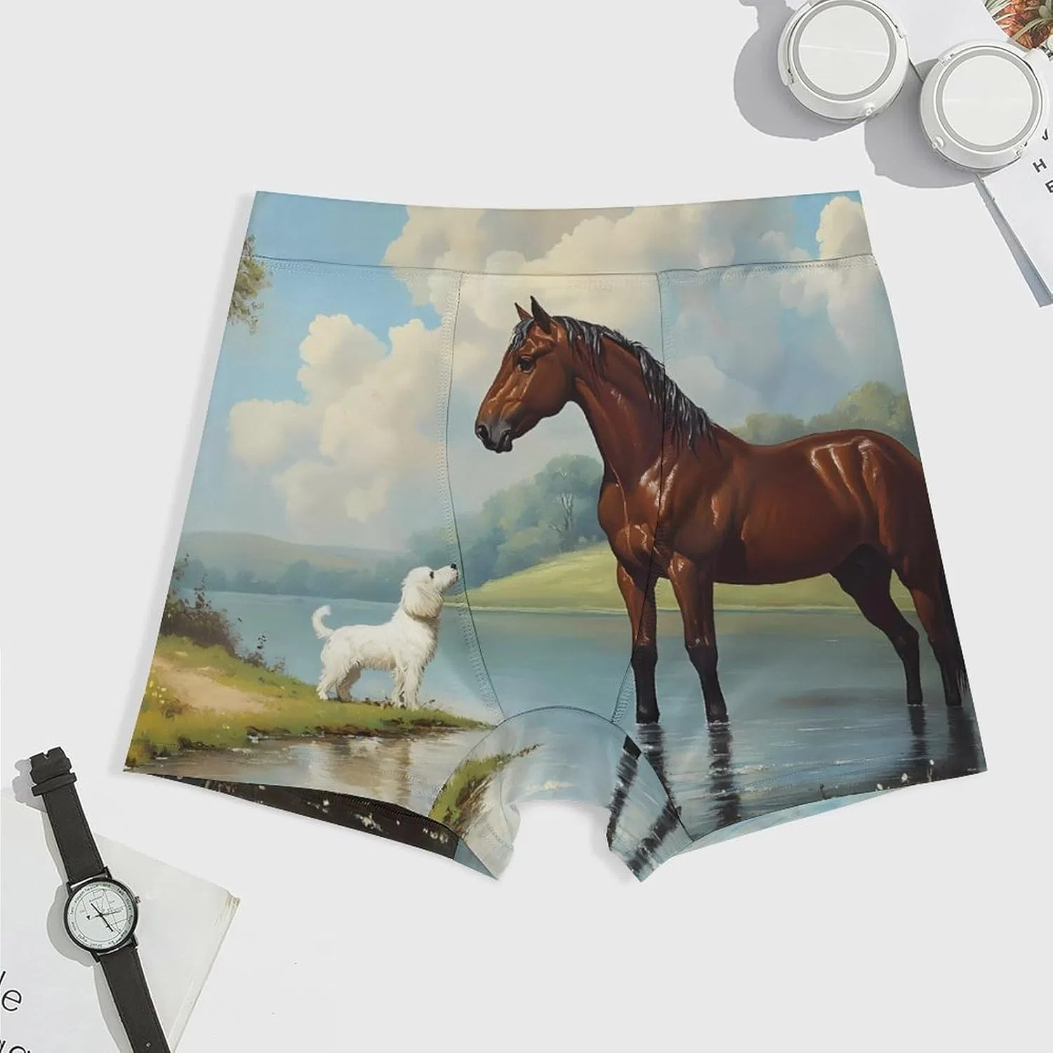 Боксеры с принтом, Horse Dog Friends, Style — фото 3