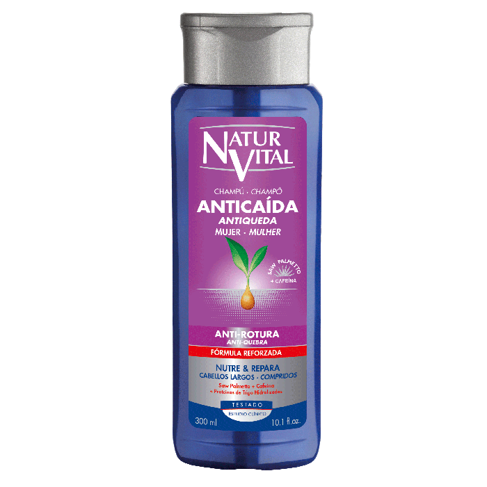 

Шампунь champú anticaída cabellos largos Naturvital, объем 300 мл