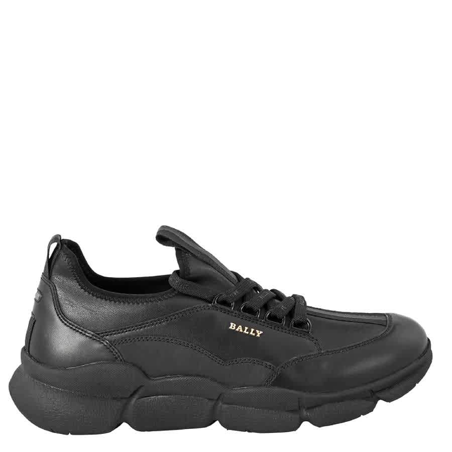 

Bally Мужские черные кожаные шнурованные кроссовки