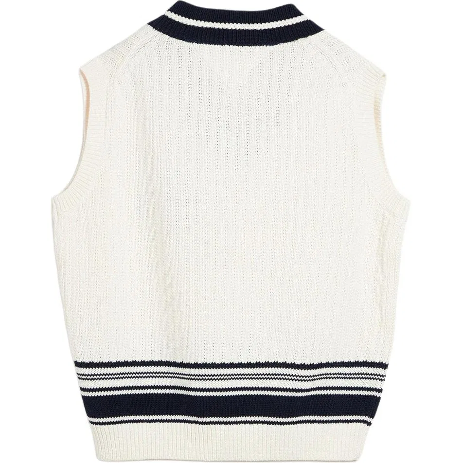 Майка мужская с V-образным вырезом Tommy Hilfiger слоновая кость — фото 3