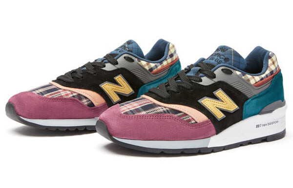 Кроссовки 997 made in usa 'plaid pack - burgundy' New Balance, красный — фото 2