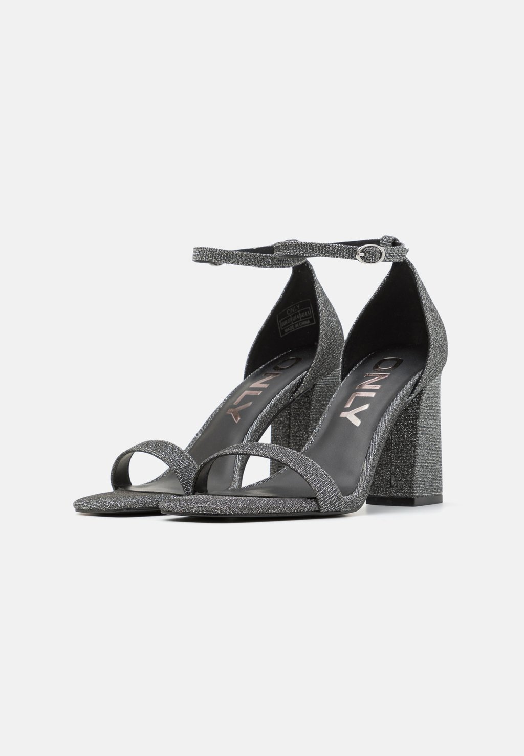 Босоножки на высоком каблуке ONLALYX ONLY SHOES, серебристый — фото 3