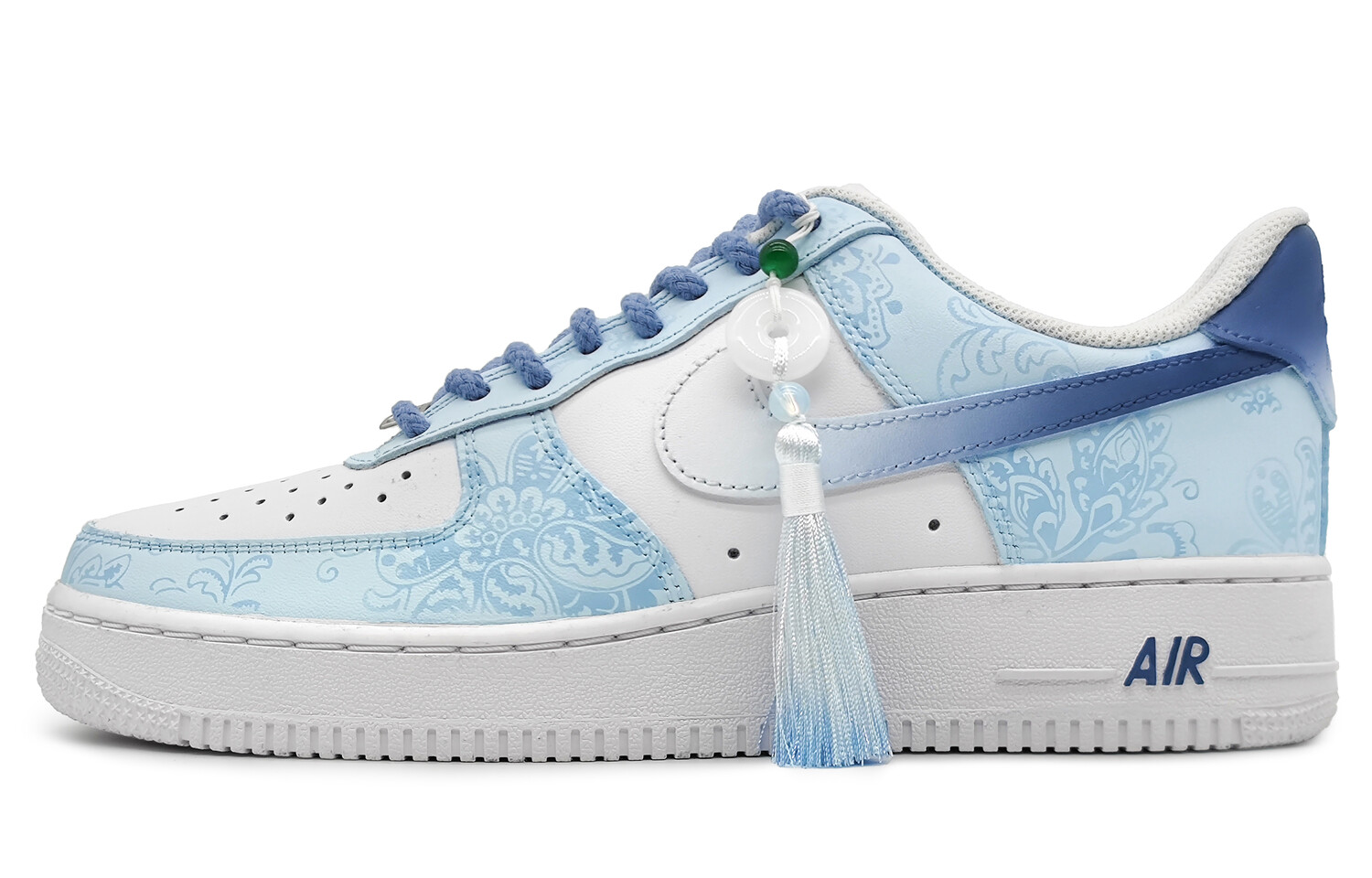

Кроссовки Nike Air Force 1 Skateboarding Shoes Men Low-top White/blue, синий