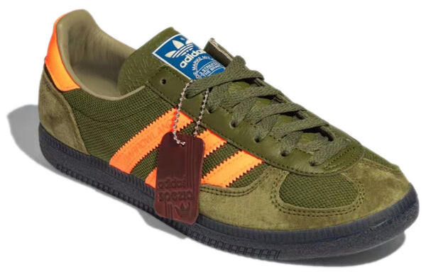 Кроссовки adidas SPZL Barrowland 'Green Orange', зеленый — фото 3
