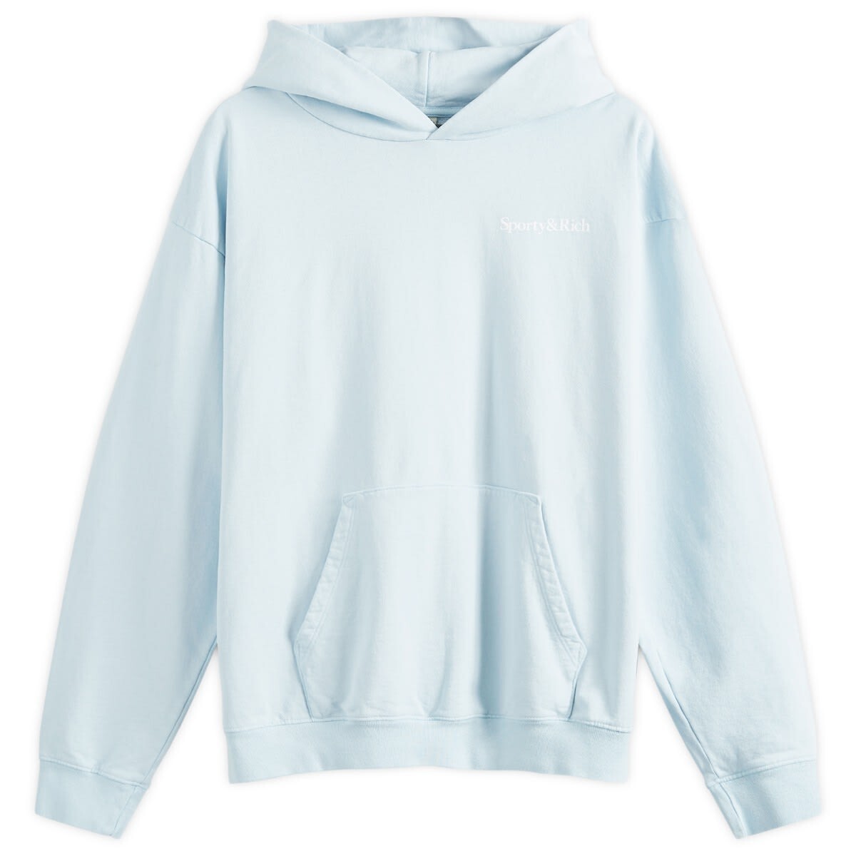 

Худи Sporty & Rich Eat More Veggies Hoodie, цвет Baby Blue & White