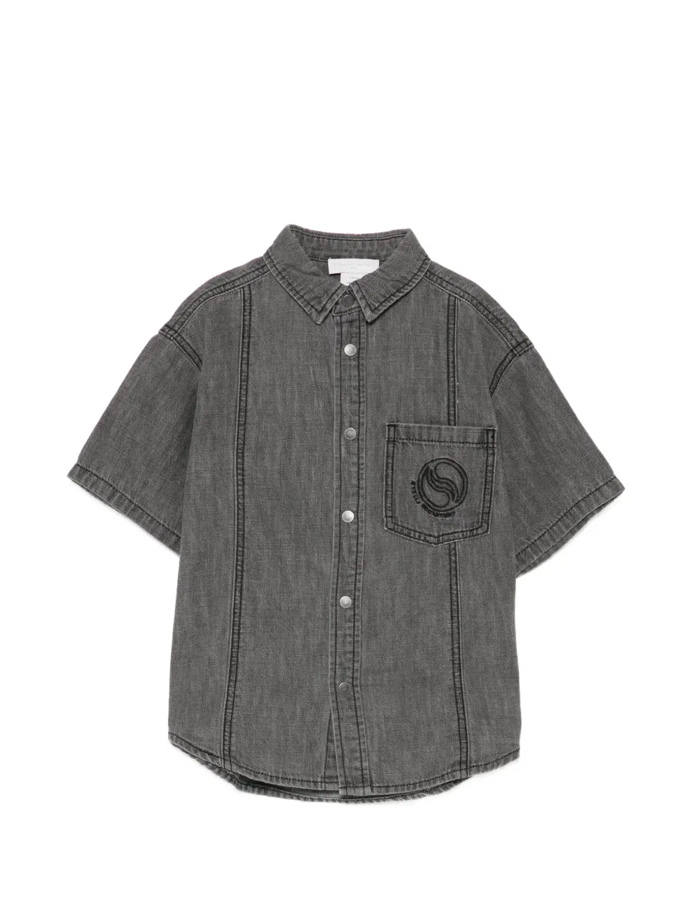 Джинсовая рубашка S-wave Stella Mccartney Kids, серый