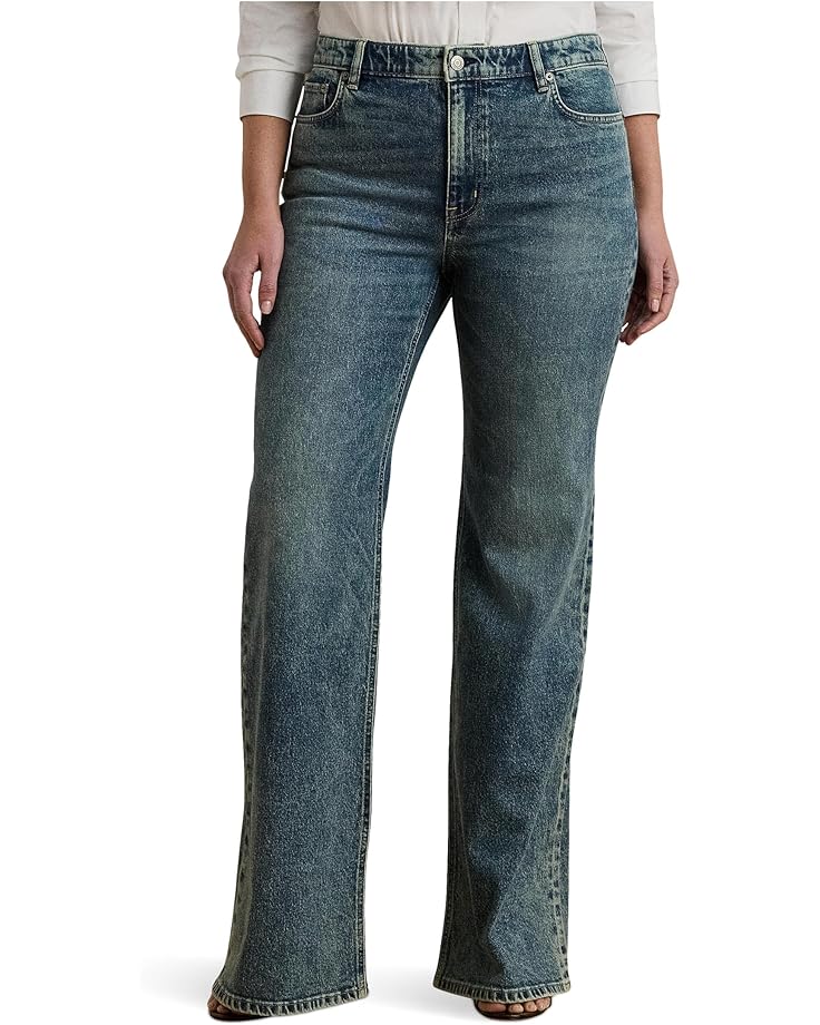 

Джинсы Lauren Ralph Lauren Plus Size High-rise Flare Jeans In Haze Wash, цвет Haze Wash