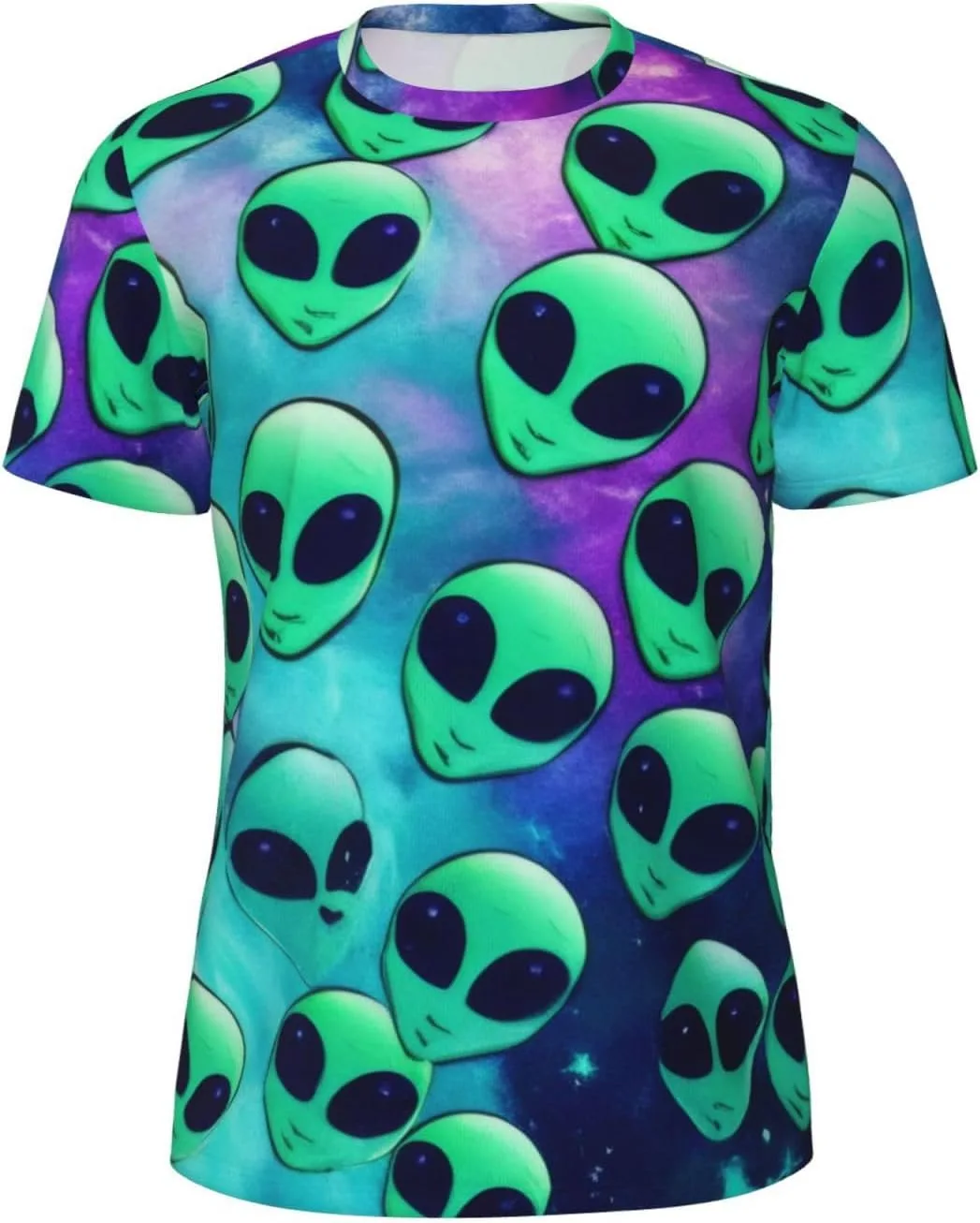 

Футболка мужская Green Aliens с принтом, Casual, короткий рукав jshmgchw