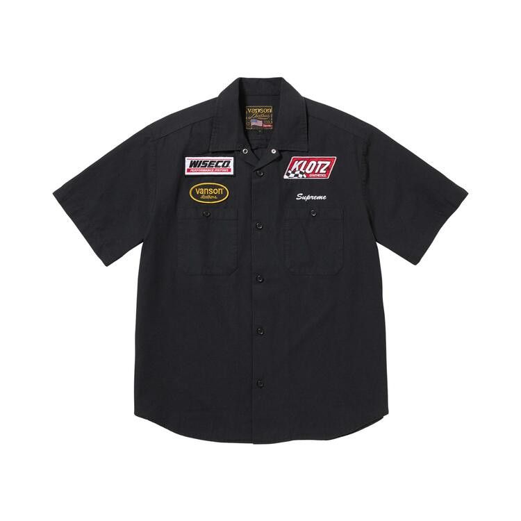 

Рубашка Supreme x Vanson Leathers Short-Sleeve Work Shirt 'Black'