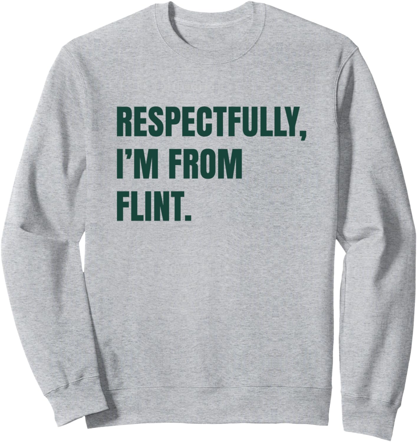 

С уважением, я из Флинта. Толстовка серого цвета We Are Flint, Серый, С уважением, я из Флинта. Толстовка серого цвета We Are Flint