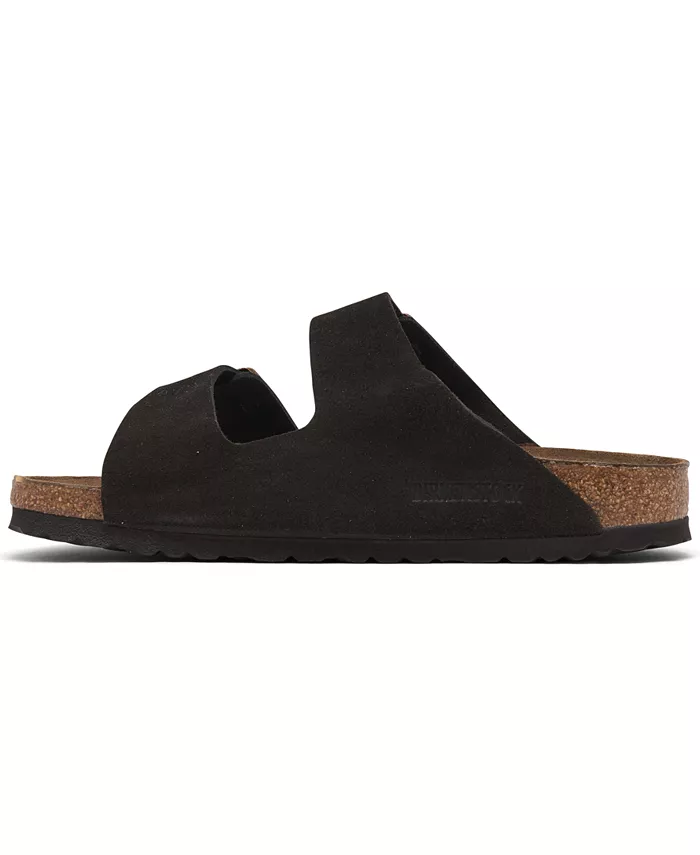Женские сандалии Arizona Soft Footbed из замши и кожи от Finish Line Birkenstock, коричневый — фото 3