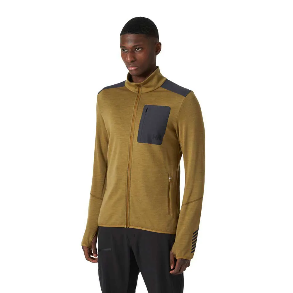 

Толстовка Helly Hansen Lifa Merino full zip, коричневый