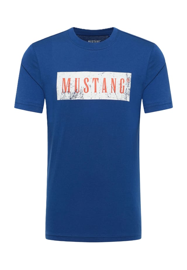

Хлопковая футболка Mustang, синий