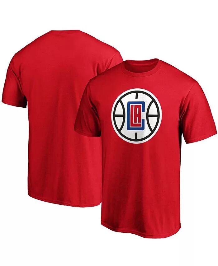 

Мужская красная футболка с логотипом команды LA Clippers Primary Team Fanatics