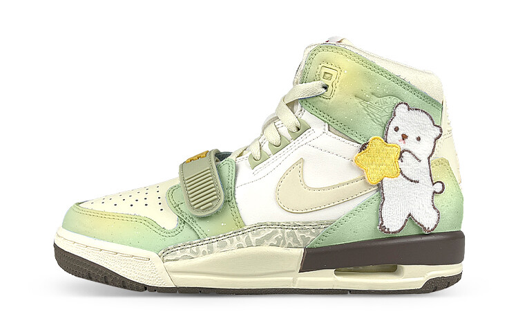 

Кроссовки JORDAN Legacy 312 Vintage Basketball Shoes Men High-Top White/Green