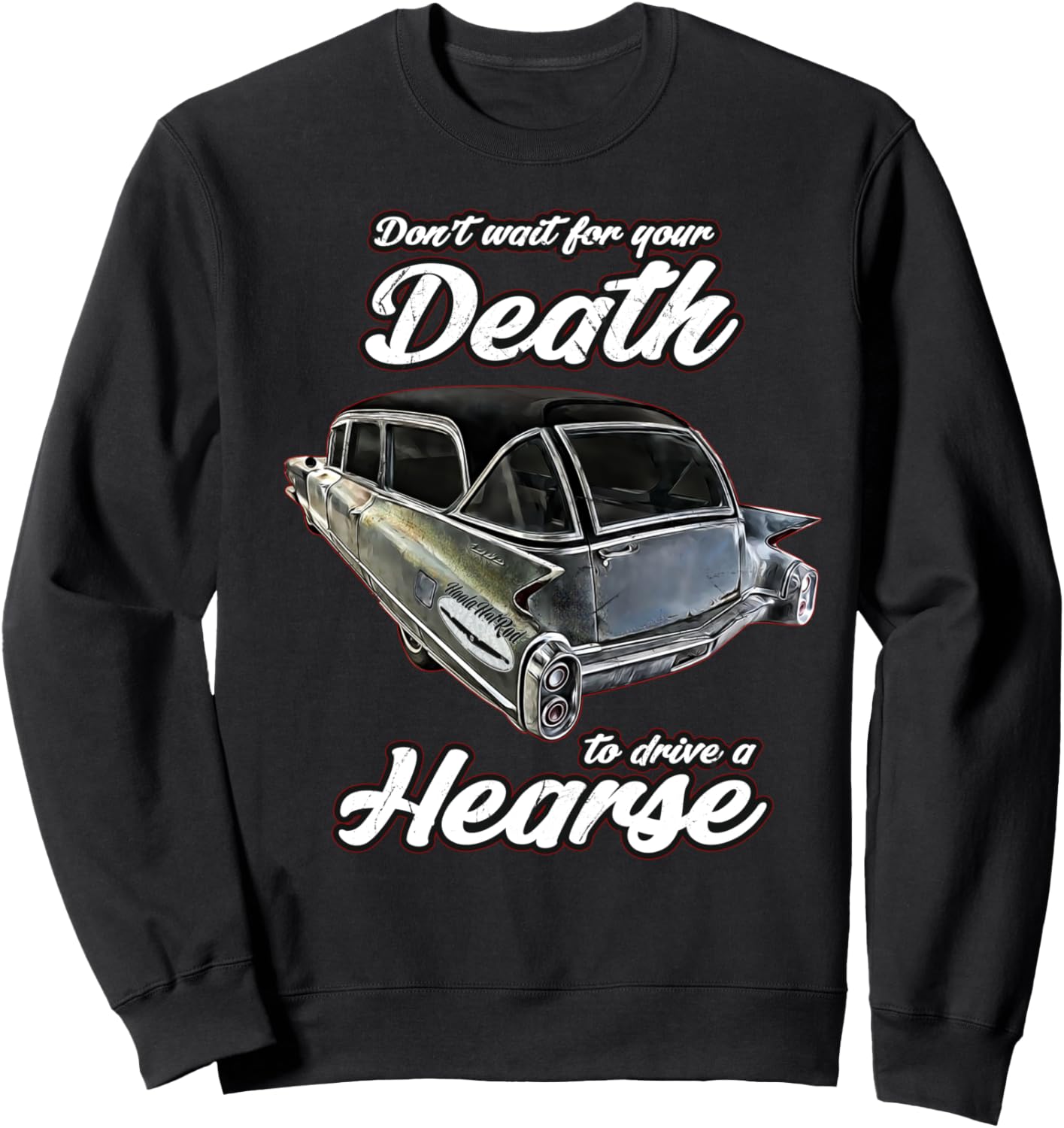 

Катафалк, хот-род, американский, мрачный, жуткий, Хэллоуин, ужасы, страшная толстовка Click For More Hotrods Custom Muscle Cars Trucks, черный