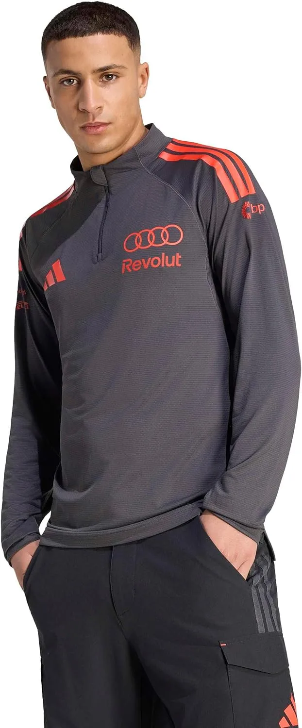 Мужские кроссовки Adidas Audi Formula ONE Team Mechanics с молнией на четверть длины, цвет черный/красный — фото 3
