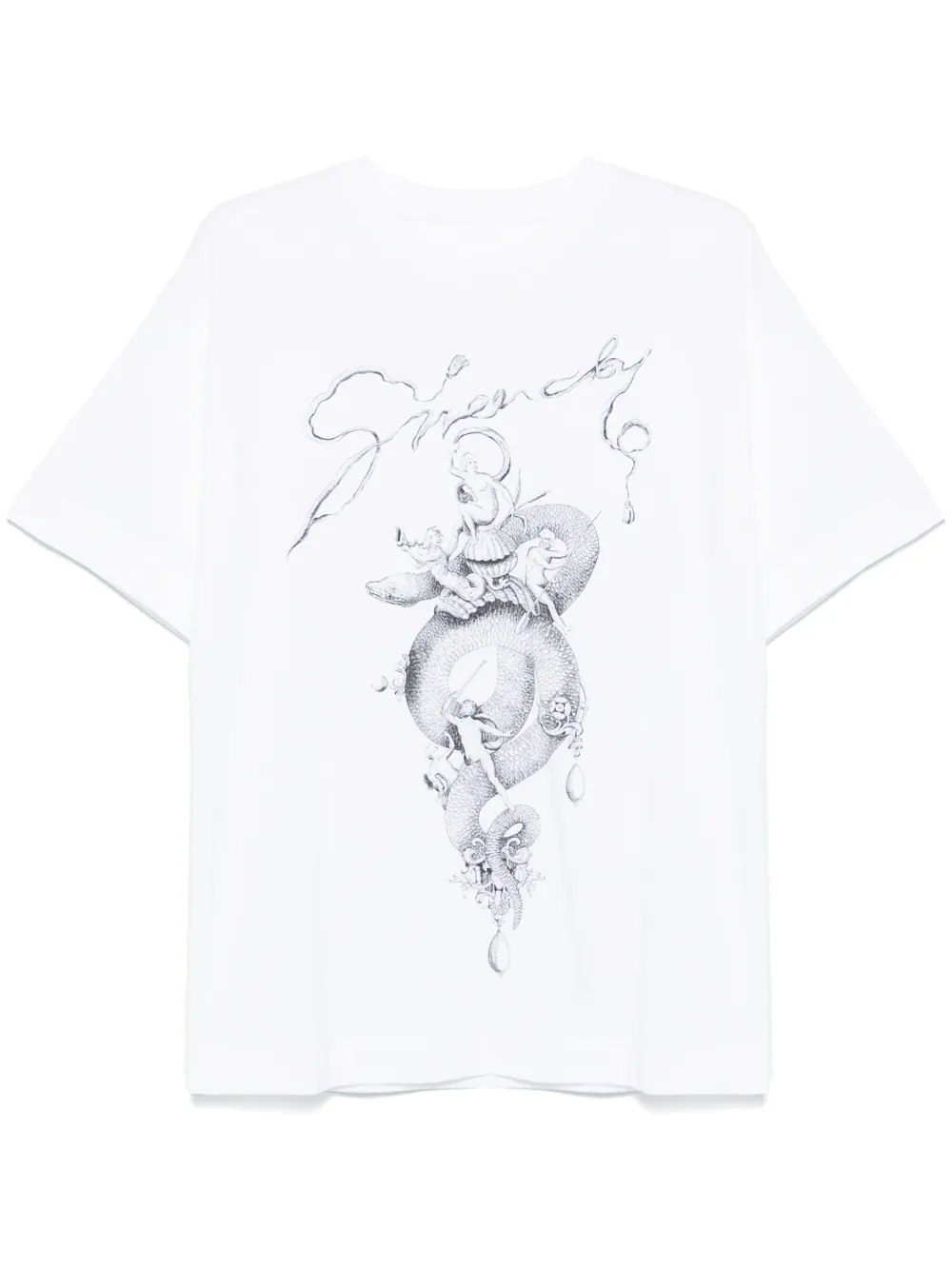 

Футболка с принтом Givenchy, белый