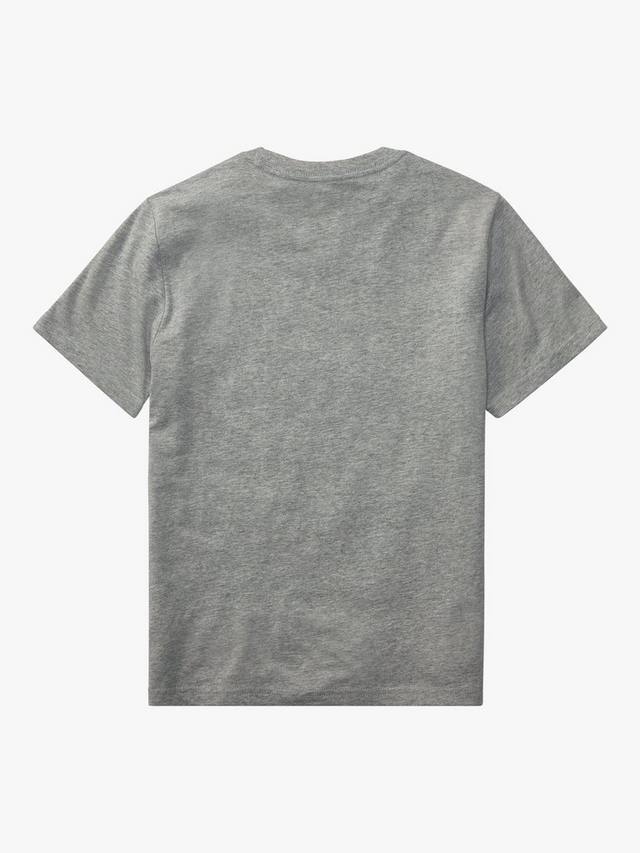 Детская поло футболка с коротким рукавом из хлопка Ralph Lauren, Grey — фото 2