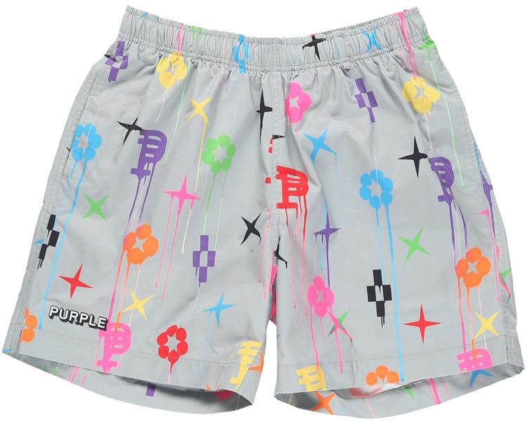 

Шорты PURPLE BRAND All Around Short 'All Over Print', белый