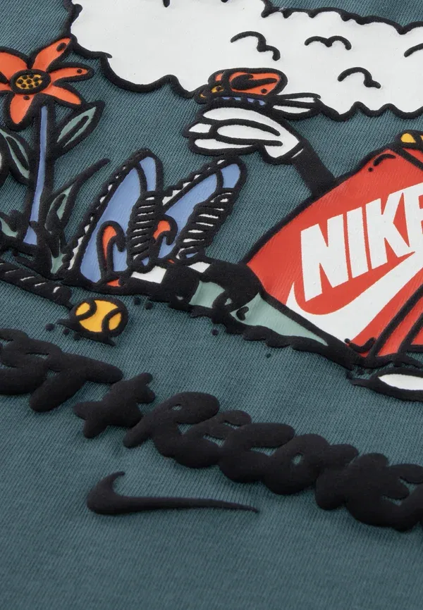Футболка Nike Sportswear Rest and Print, цвет минеральный сланец — фото 3