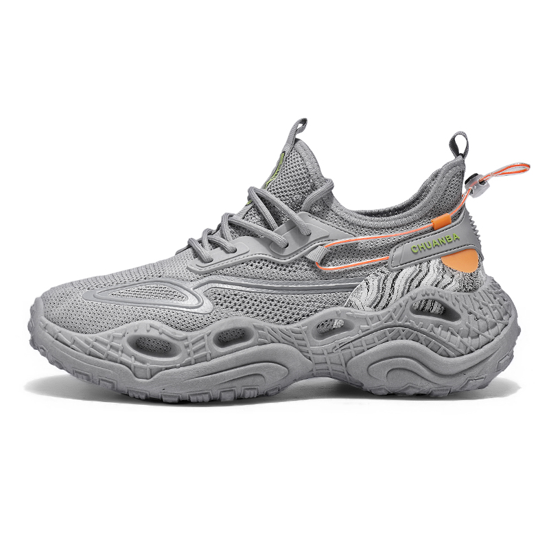 

Износостойкие, дышащие, легкие, низкие, массивные мужские кроссовки FCMM, Gray