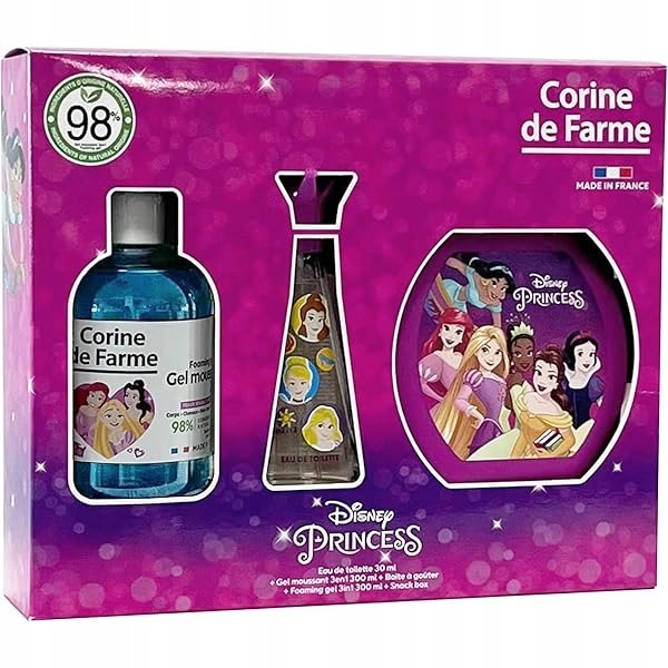 

Подарочный набор Corine De Farme Princess: туалетная вода + гель + коробка