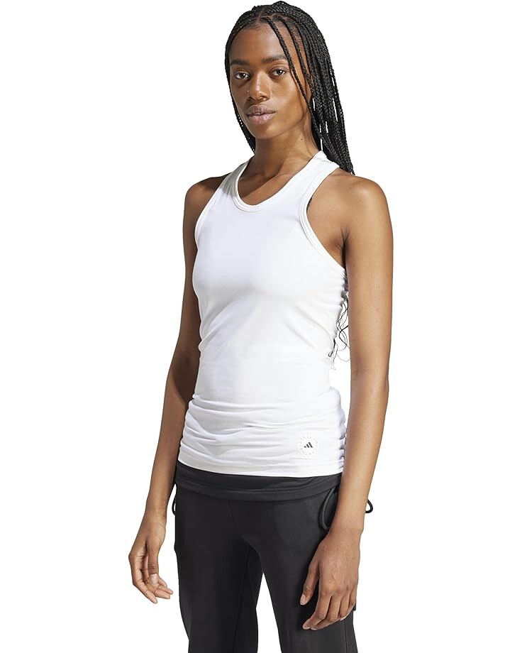 Топ adidas Rib Tank IN3623, белый — фото 2
