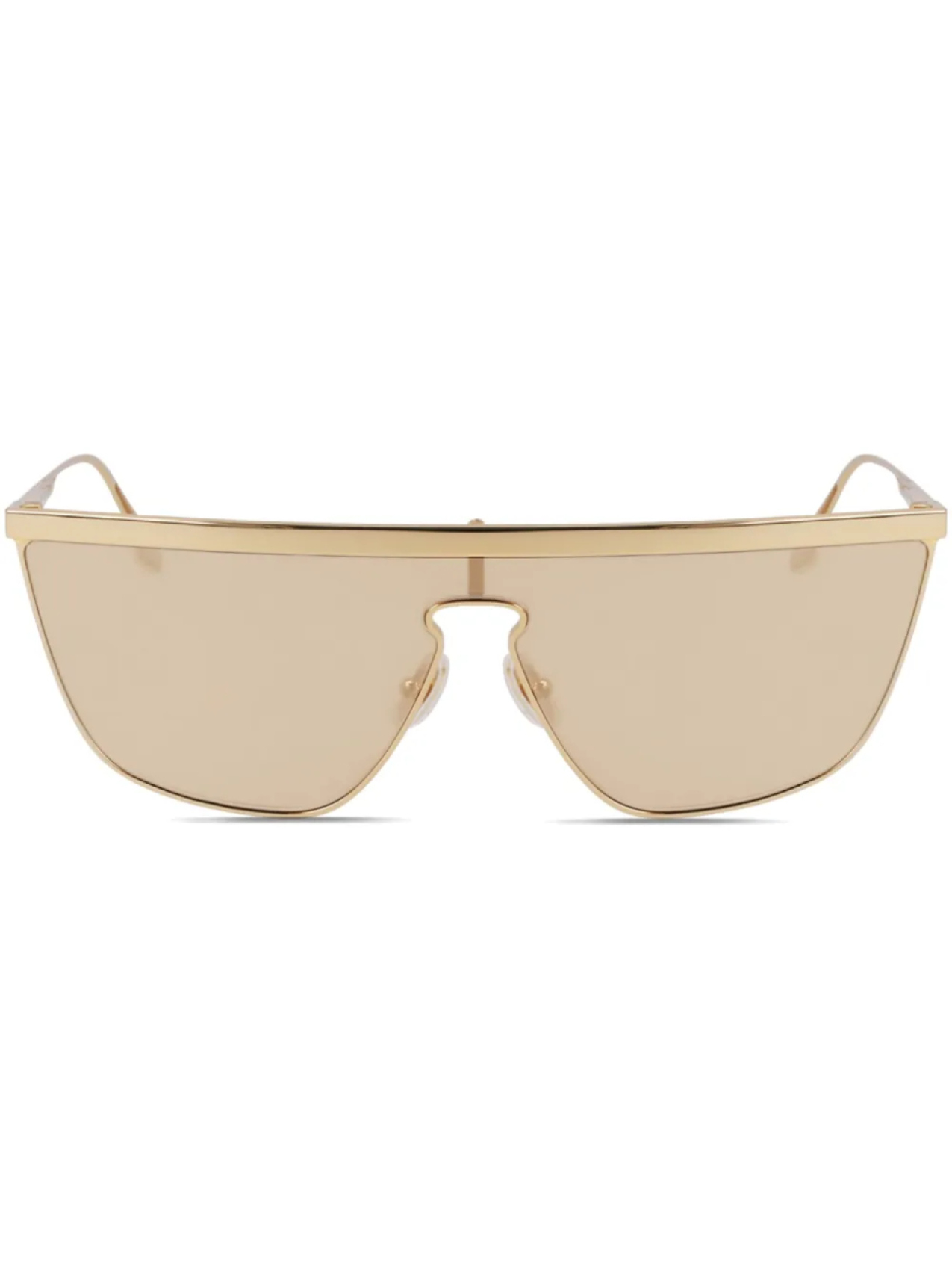 

Victoria Beckham Eyewear солнцезащитные очки-маска, золотой